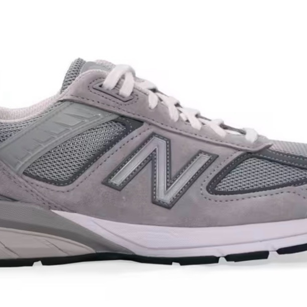 New Balance Women’s 990V5 Gray and White Sneakers